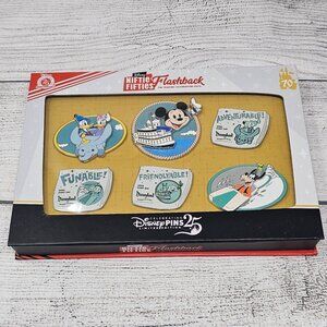 NEW! Disney Pin Trading Niftie Fifties Flashback Disneyland Newspaper Set LE150